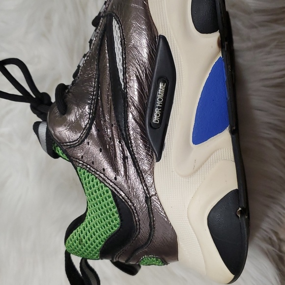 Dior homme green silver sneakers size 38 us 8 - Picture 17 of 17
